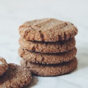 vegan chewy ginger cookies_hot for food