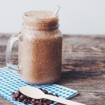 the vanilla latte smoothie_hot for food