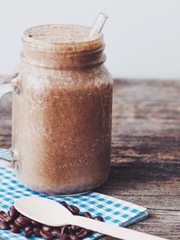 the vanilla latte smoothie_hot for food