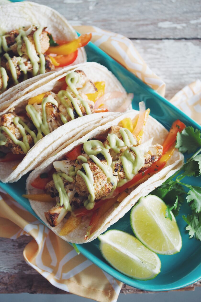 vegan grilled cauliflower tacos recipe