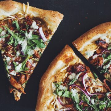 bbq chik'un pizza with ranch_hot for food