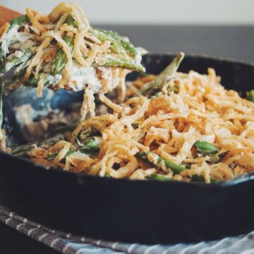 vegan gluten-free green bean casserole_hot for food