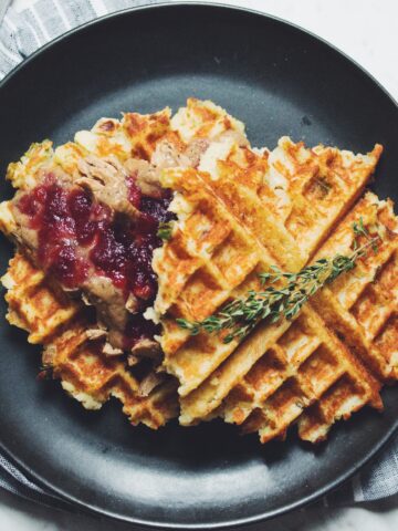 vegan thanksgiving waffles_hot for food