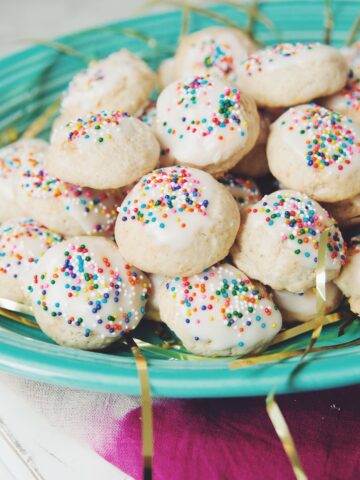 vegan Italian anginette cookies