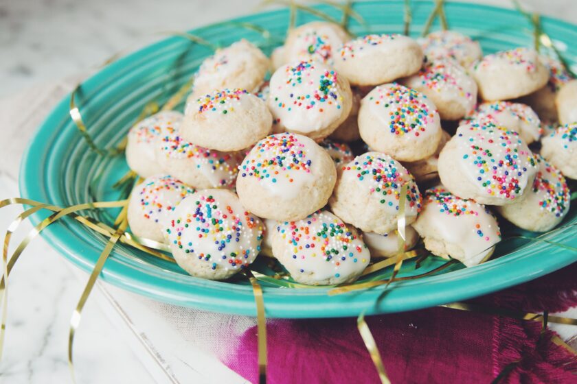 vegan Italian anginette cookies