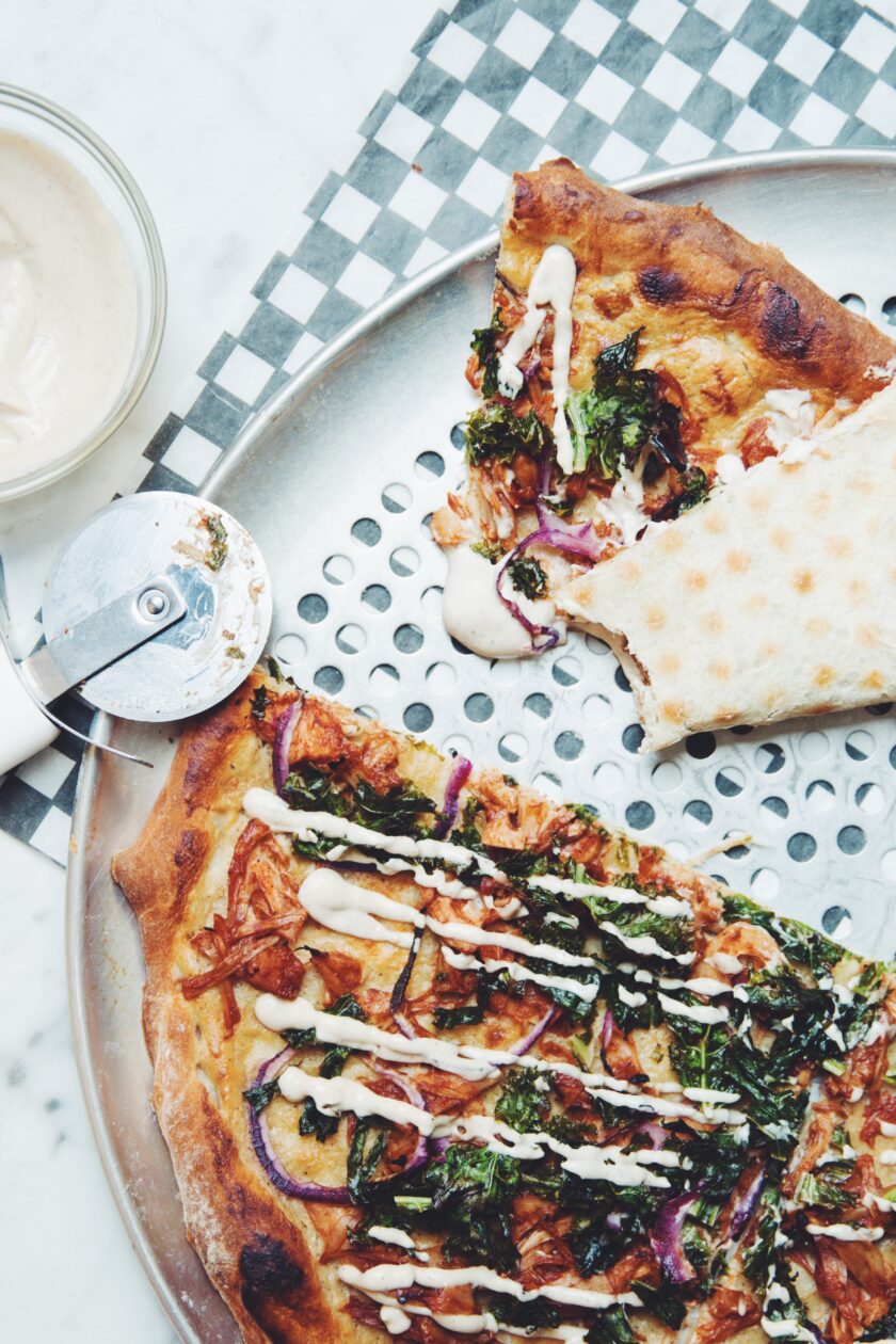 bbq jackfruit pizza vegan recipe