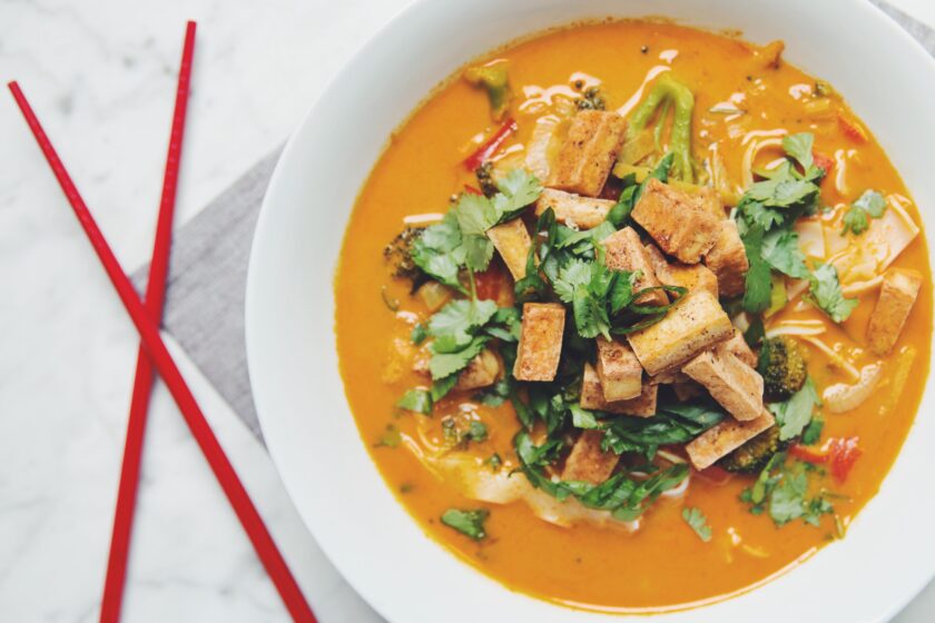 golden curry noodle soup_hot for food