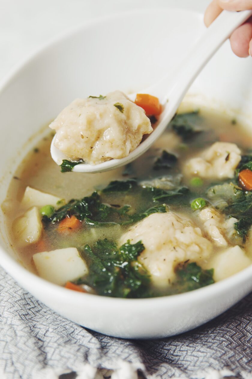 vegetable dumpling soup vegan recipe