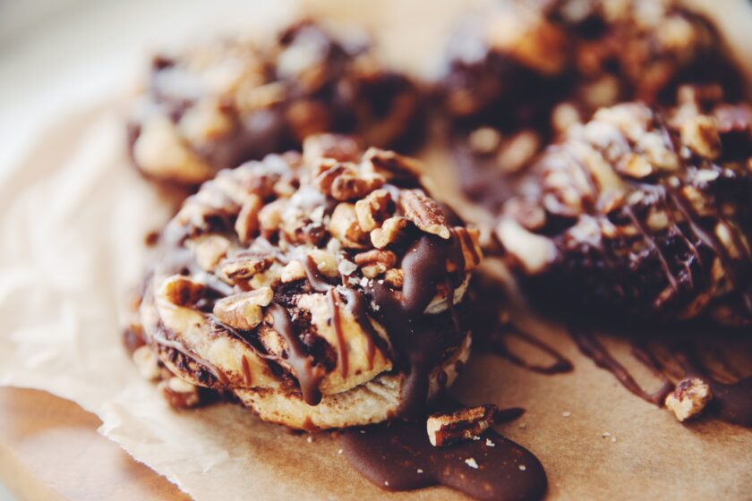 vegan salted caramel dark chocolate danishes_hot for food