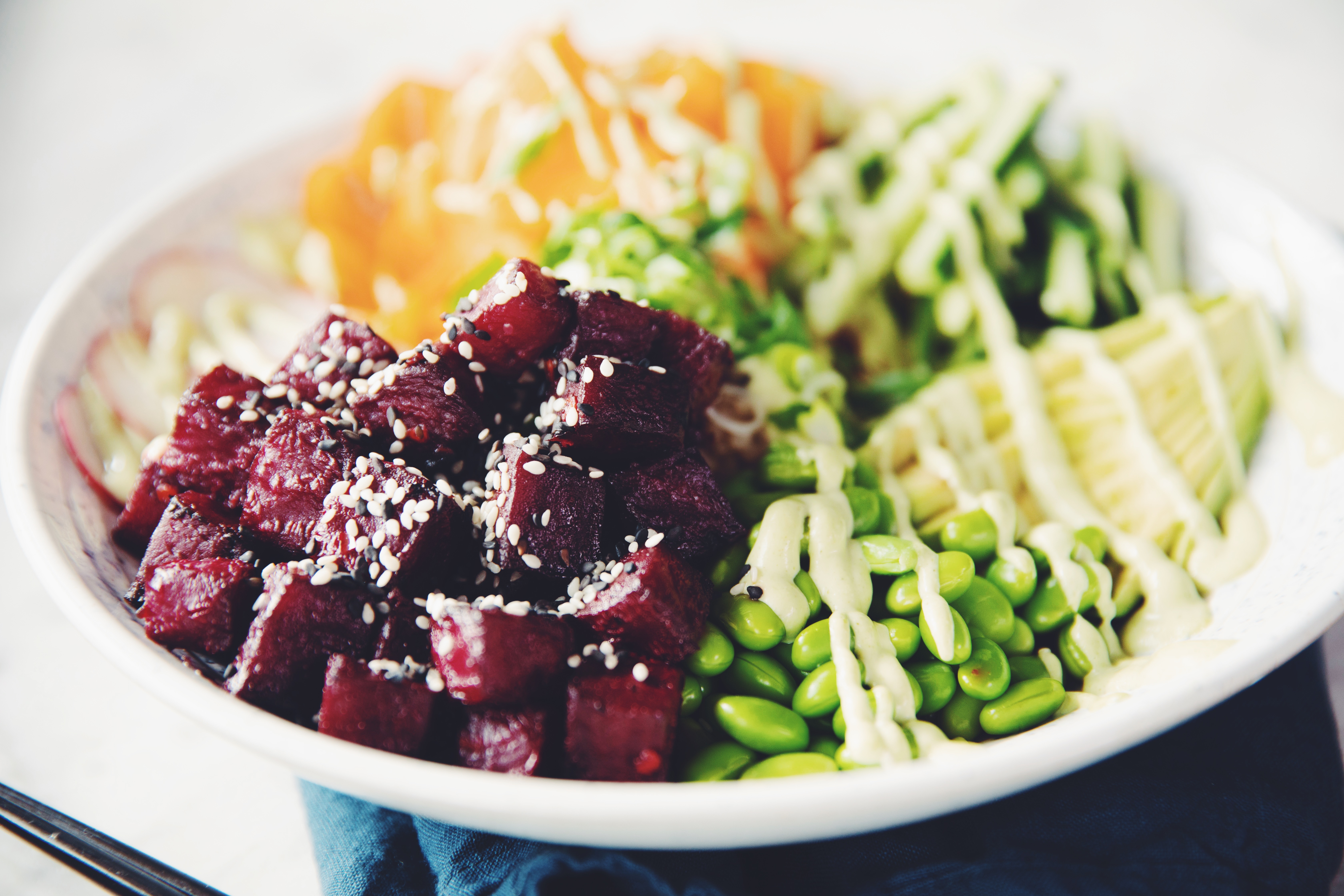 vegan tuna poke bowl_hot for food