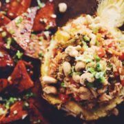 sheet pan pineapple coconut rice_hot for food