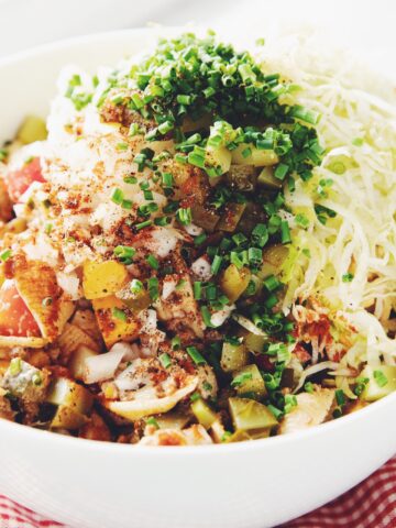 vegan cheeseburger pasta salad_hot for food