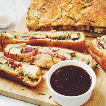 holiday stuffed focaccia_hot for food