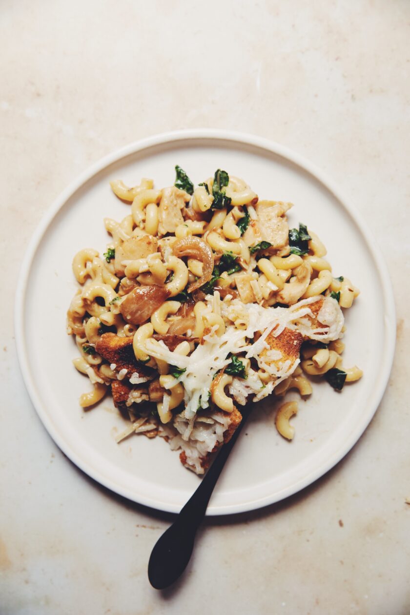 vegan french onion chicken casserole_hot for food