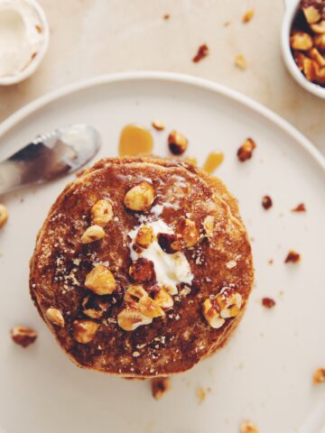 vegan hazelnut pancakes_hot for food