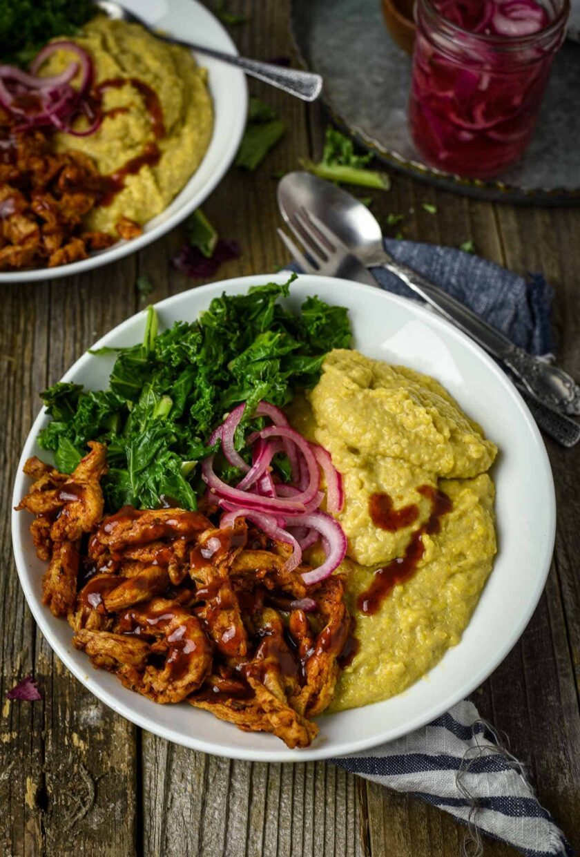 vegan-grits-bbq-soy-curls_shane & simple
