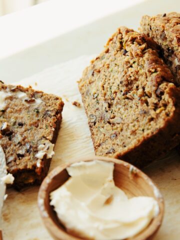 vegan zucchini bread hot for food