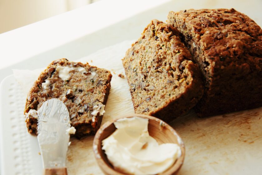 vegan zucchini bread hot for food
