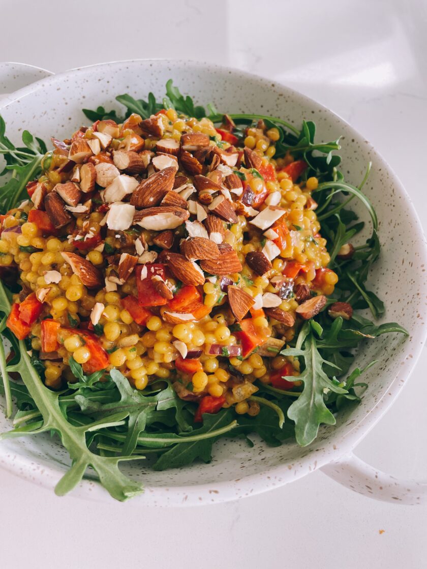 warm orange couscous salad